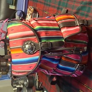 Montana West backpack southwest cowgirl pink leather